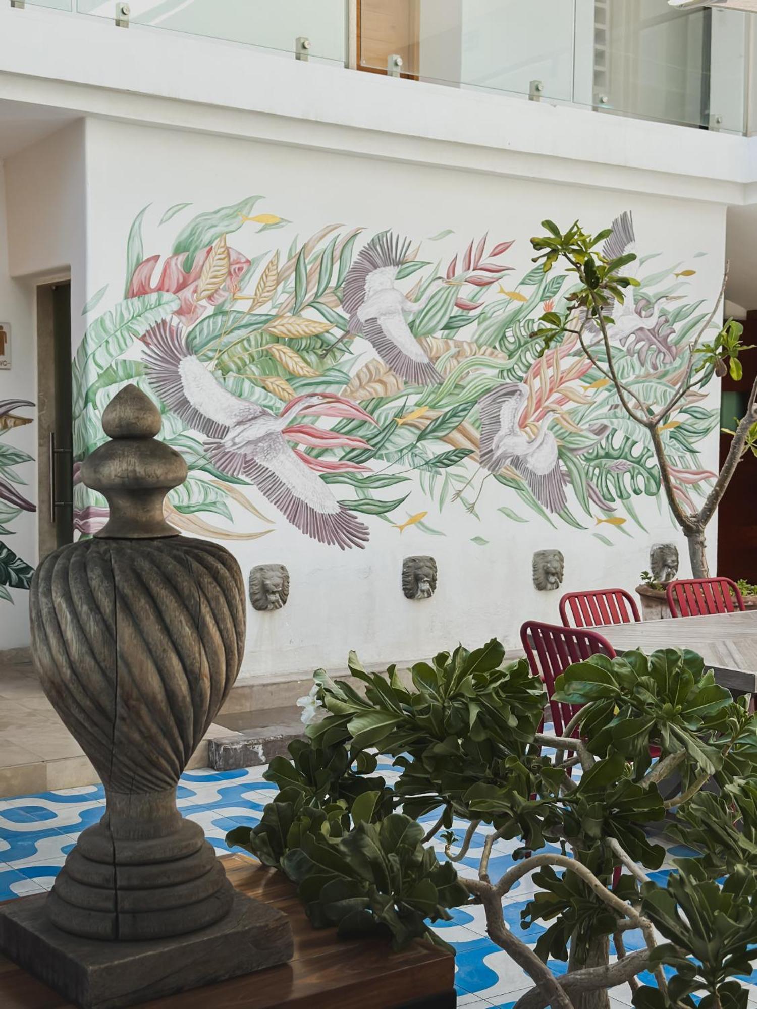 Hotel Catedral La Paz Eksteriør billede Mural at the restaurant
